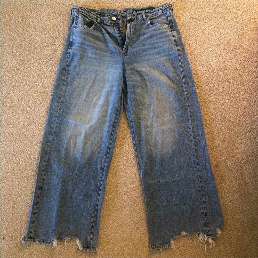 American Eagle Outfitters High Rise Baggy Wide Leg
